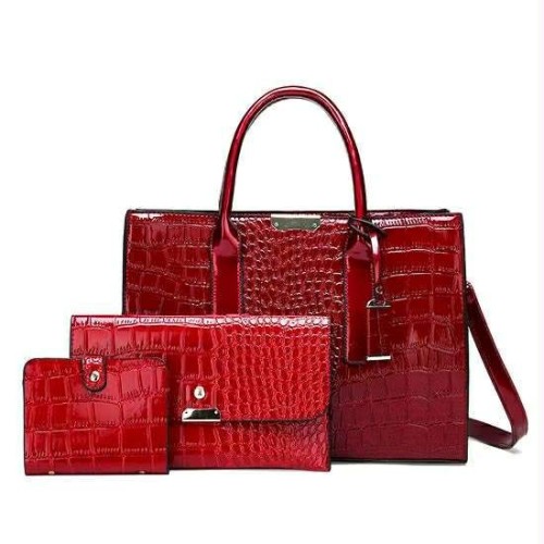 3 in 1 Crocodile Pattern Handbag set